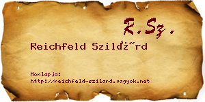 Reichfeld Szilárd névjegykártya